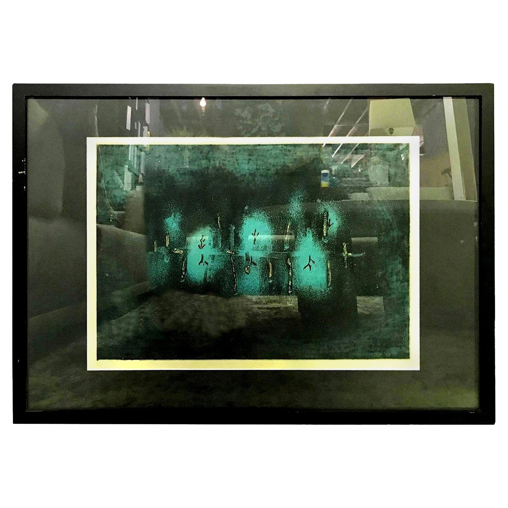 Joichi ou Joshi Saito Gravure abstraite japonaise moderne signée à édition limitée