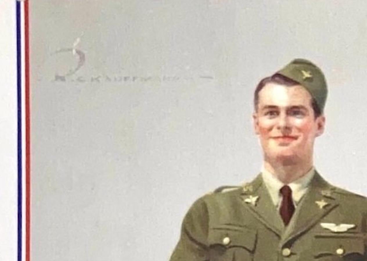Präsentiert wird ein originales Rekrutierungsplakat des Roten Kreuzes aus dem Zweiten Weltkrieg. Das Plakat wurde von R. C. Kauffmann illustriert und während des Krieges gedruckt. In der Mitte des Plakats ist eine Krankenschwester des Roten Kreuzes