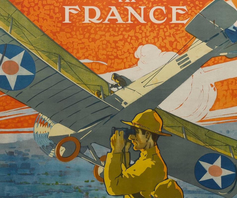 „Join the Air Service“ Vintage-Poster aus dem Ersten Weltkrieg von J. Paul Verrees, 1917 (amerikanisch) im Angebot