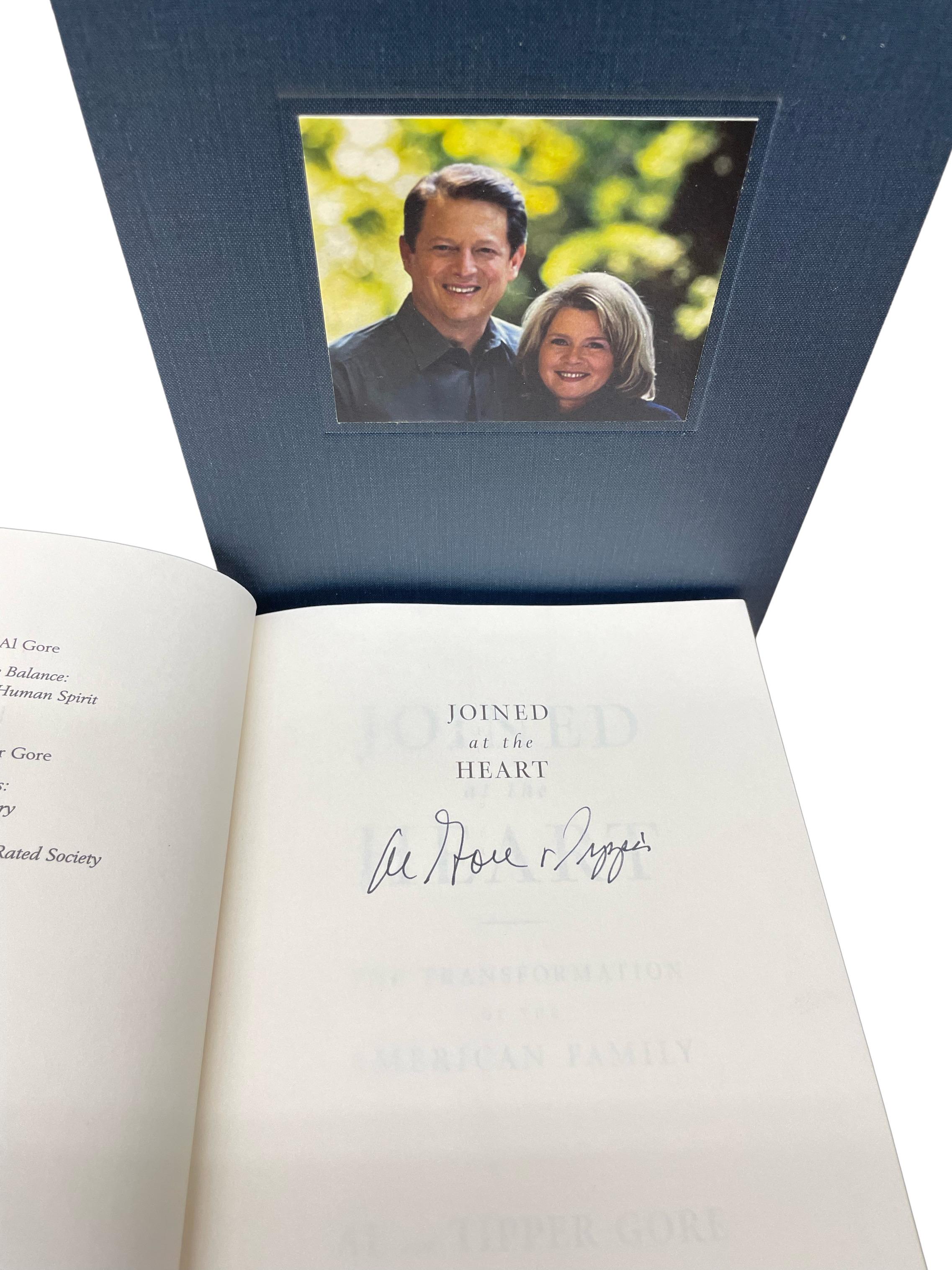 American Joined at the Heart, Signed by Al and Tipper Gore, First Edition, 2002 For Sale