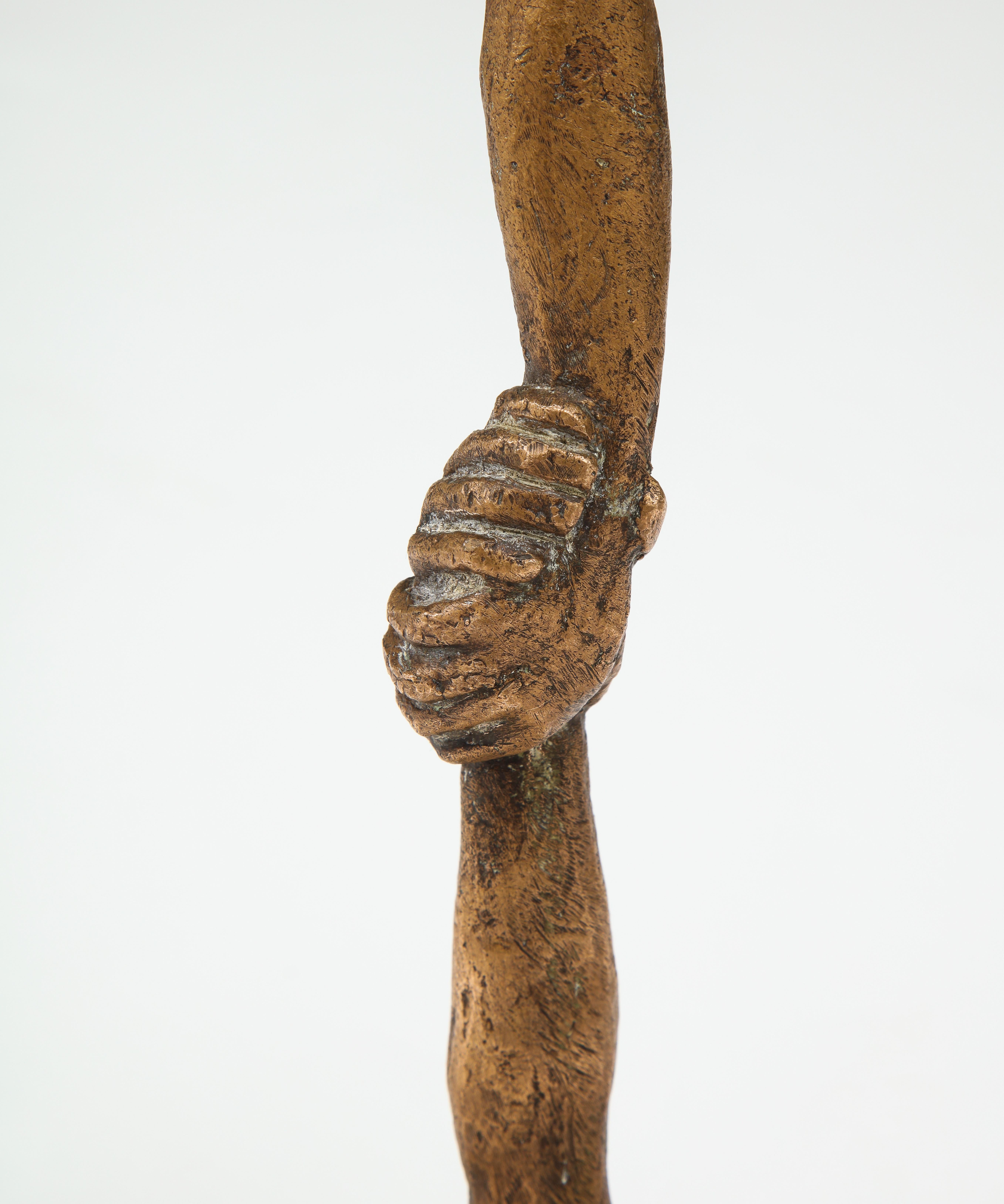 'Joined Hands' Bronze Sculpture by Victor Salmones 2
