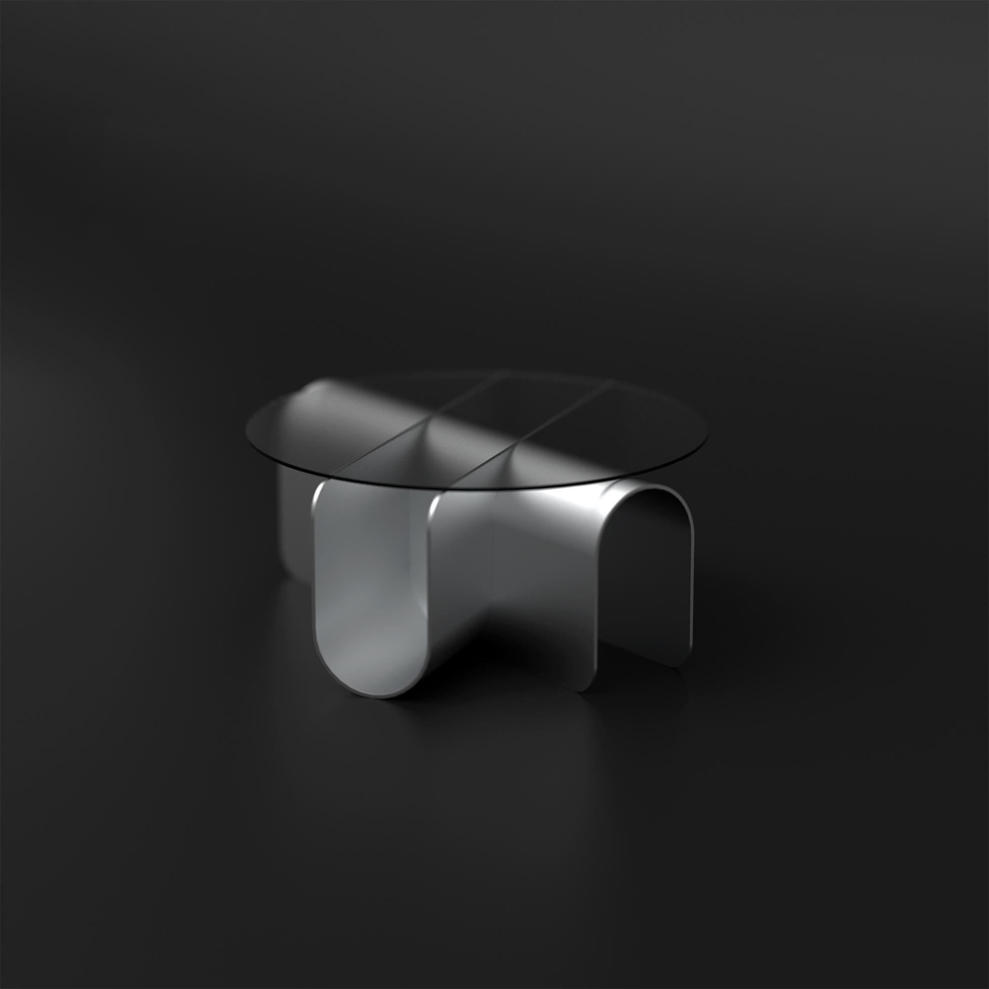 Nord-américain Joint Coffee Table from Cadenza, CIRCLE, Aluminium, Made to order en vente