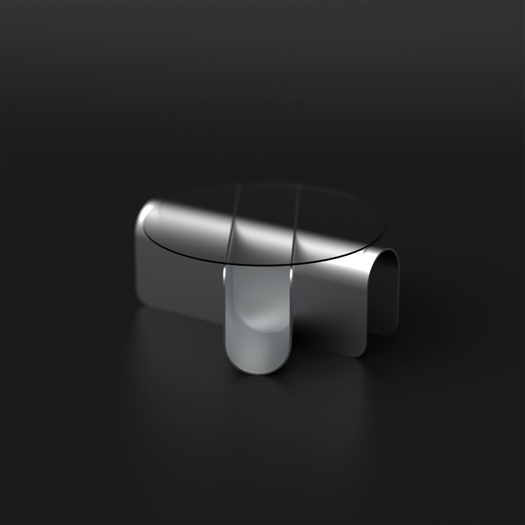 Moderne Joint Coffee Table from Cadenza, CIRCLE, Aluminium, Made to order en vente