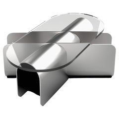 Joint Coffee Table from Cadenza, Polished Aluminum, Made to order