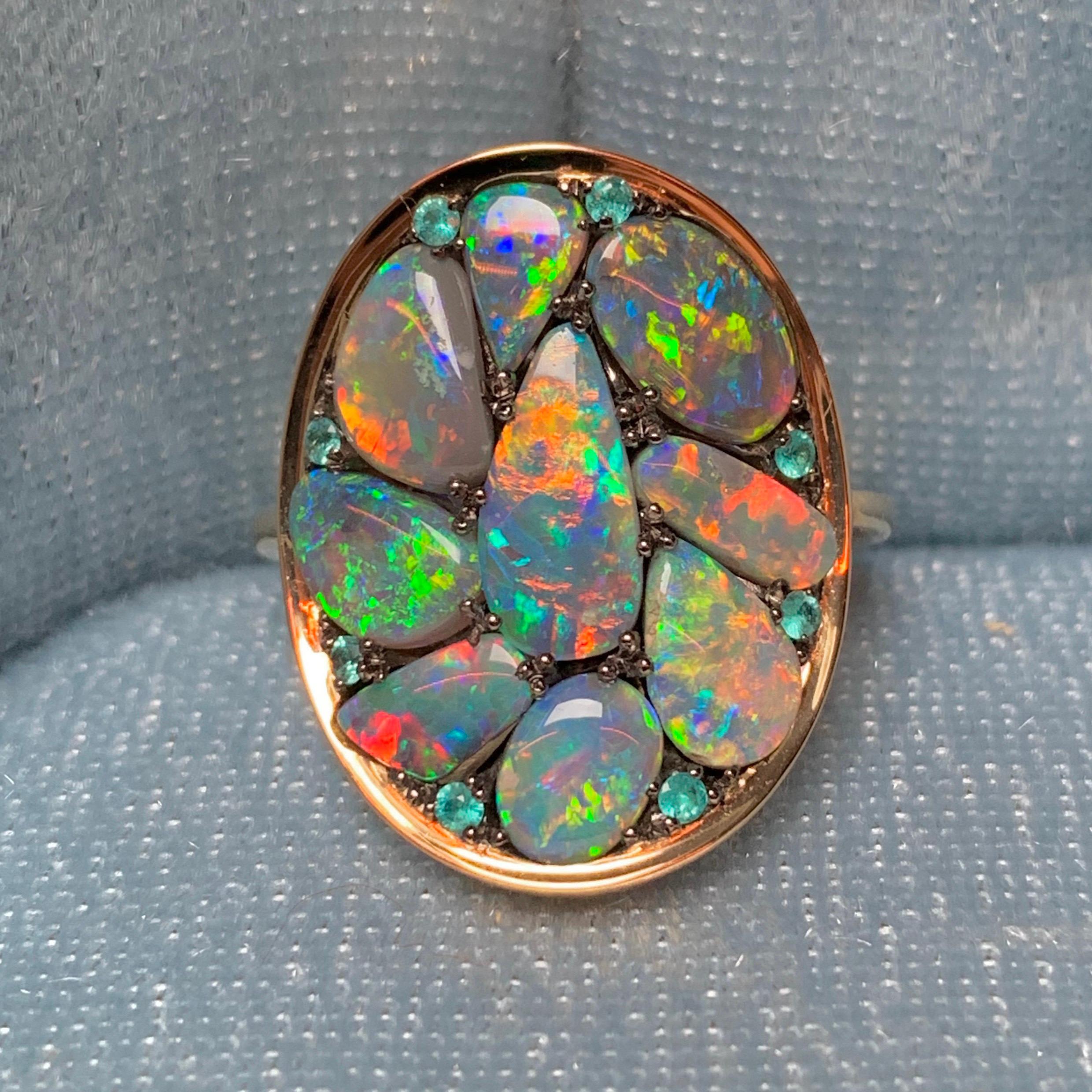 lightning ridge opal rings for sale