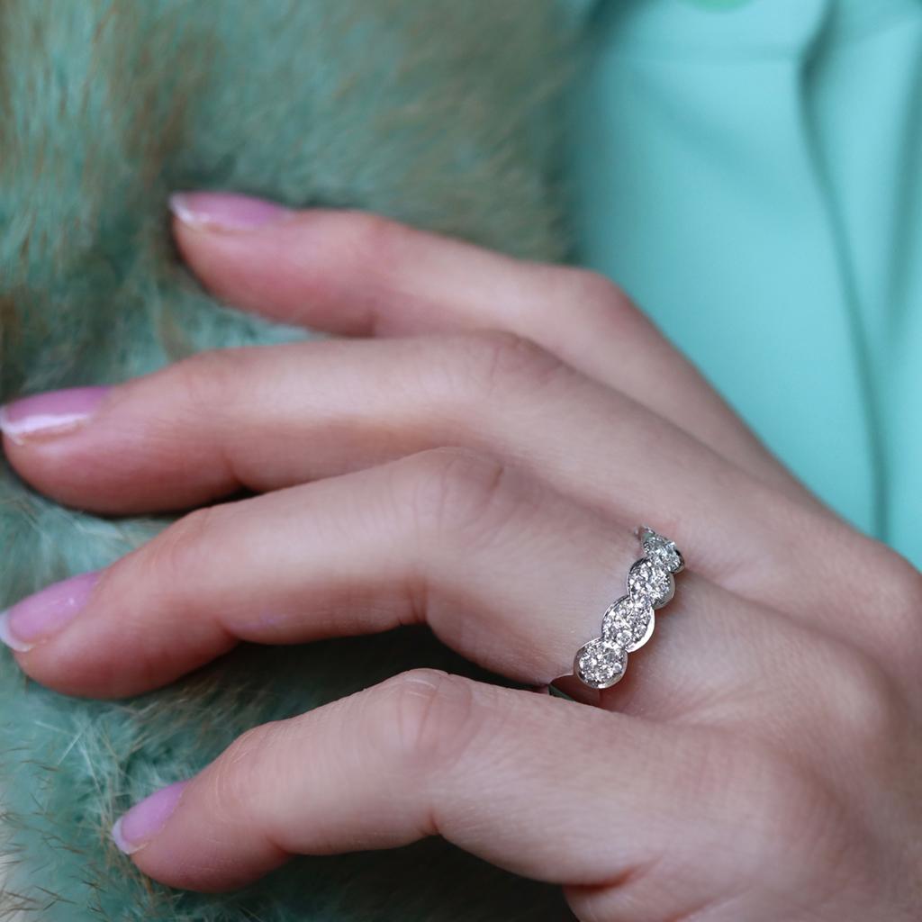 Anello impilabile con diamante a mosaico Joke Quick in vendita 12