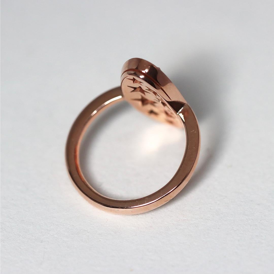 Mixed Cut Joke Quick Rose gold Padparadscha Sapphire Diamond Pavé Mosaic Ring