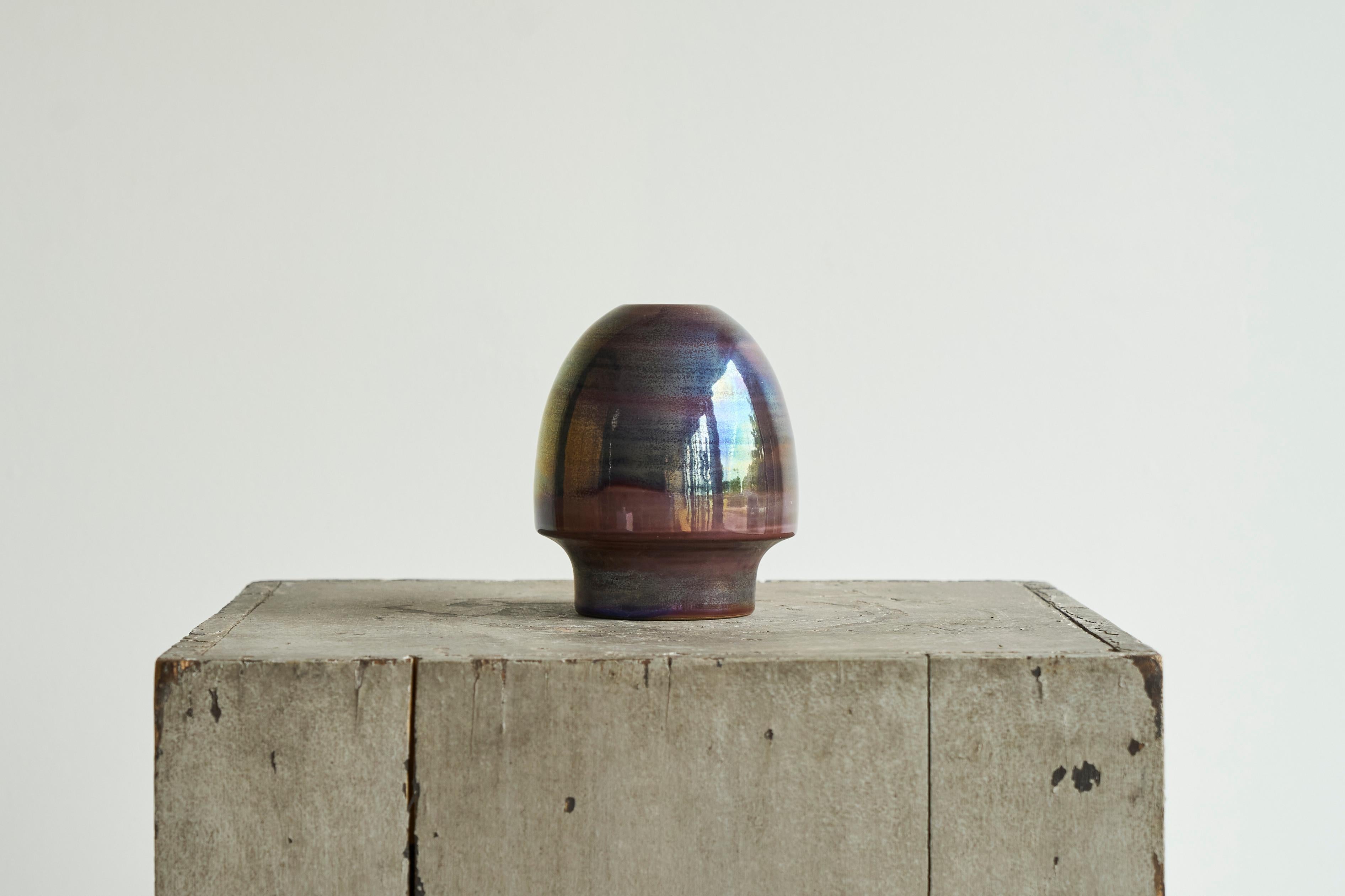 Joke Stroes Luster Glazed Studio Pottery Objects for Mobach The Netherlands 1980 Bon état - En vente à Meer, VAN