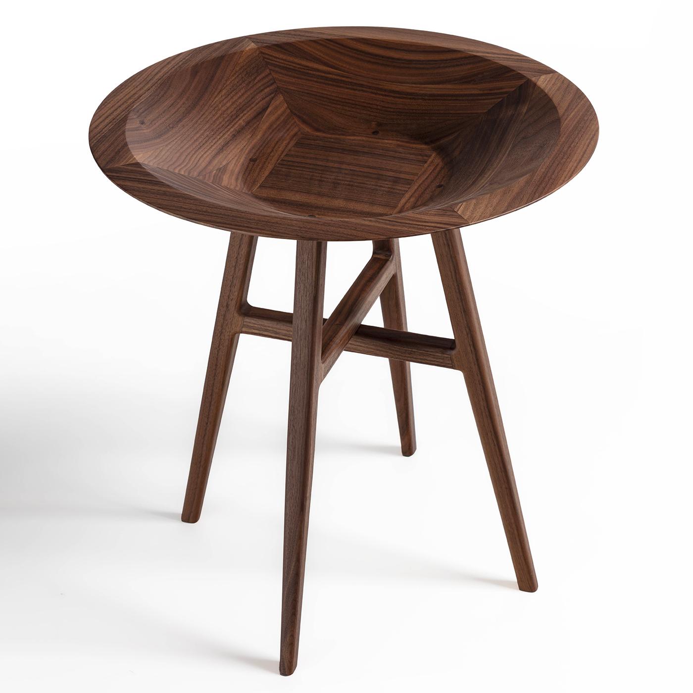 Joker Round Black & Brown Accent Table In New Condition For Sale In Milan, IT