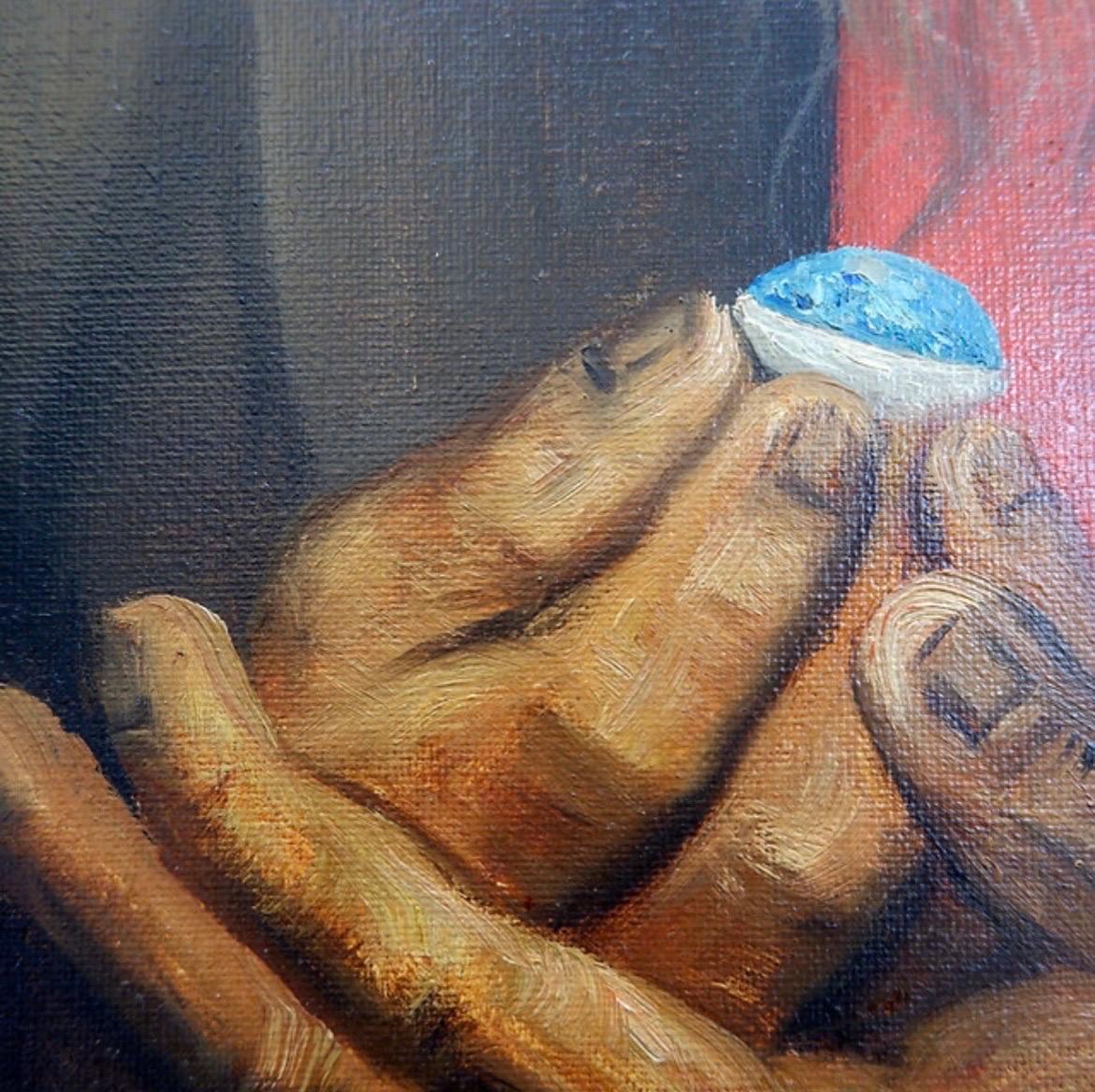 Fine XX secolo Joko Mullono Pittura su tela - Firmata e datata - Bali 1985 in vendita