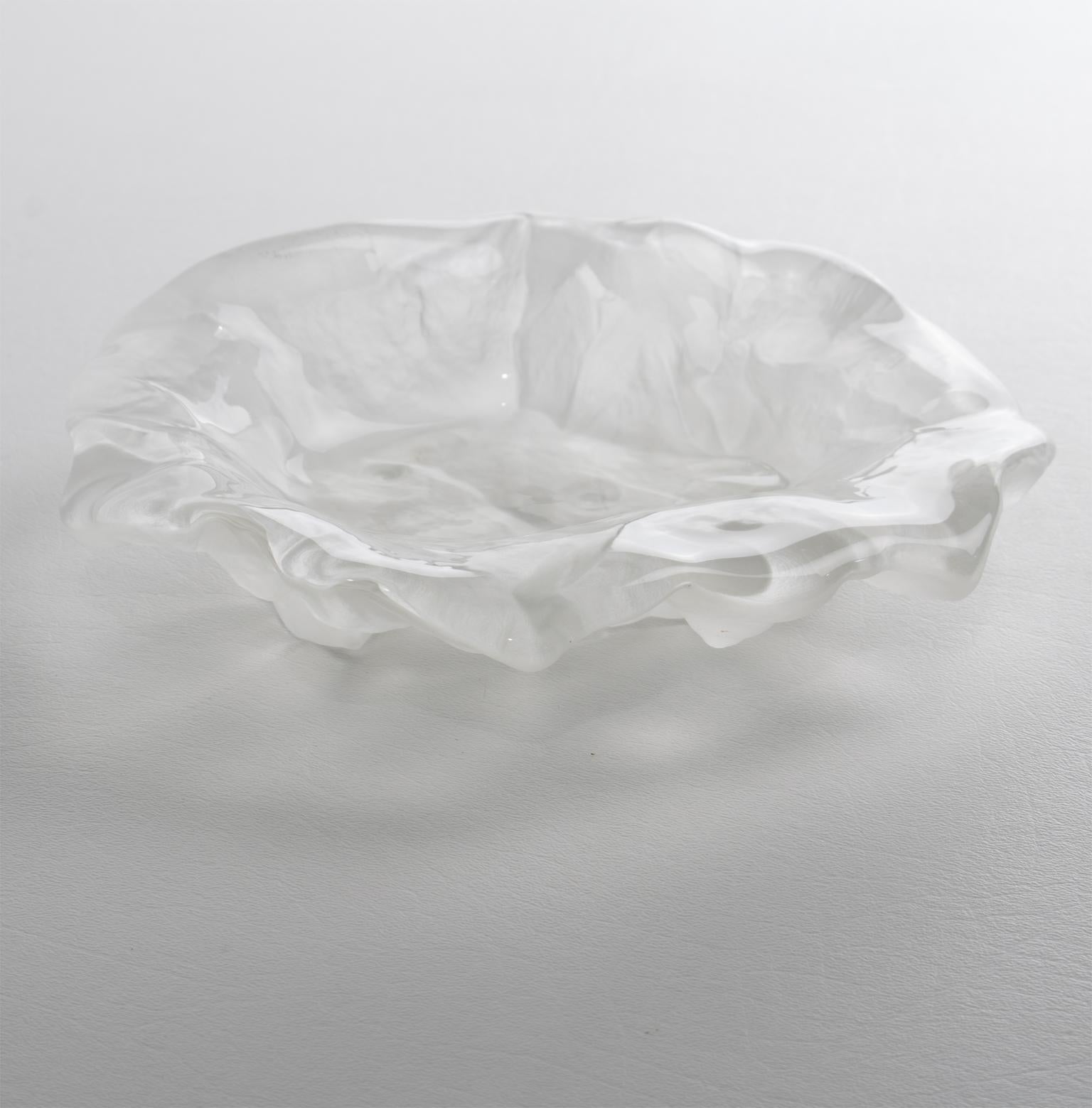 Jolanda Prinsen for Whalter Glas Crystal Cigar Ashtray Bowl Vide-Poche Dish In Excellent Condition For Sale In Atlanta, GA