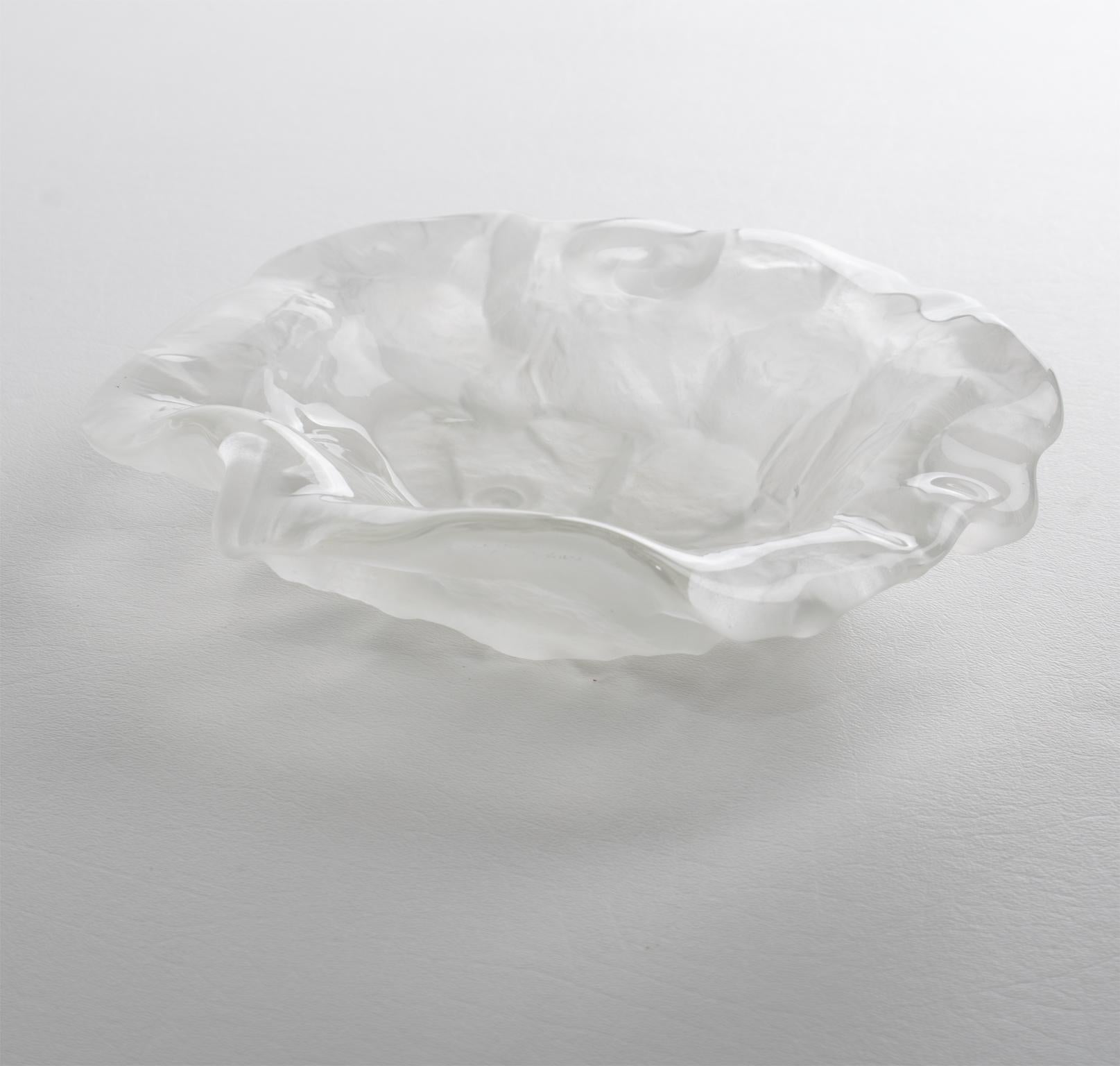 Contemporary Jolanda Prinsen for Whalter Glas Crystal Cigar Ashtray Bowl Vide-Poche Dish For Sale