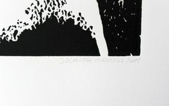 Compagno di viaggio. Stampa linoleografica in bianco e nero Figurativa e astratta, Minimalismo