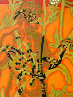 Adam and Eve in Garden of Earthly Delight