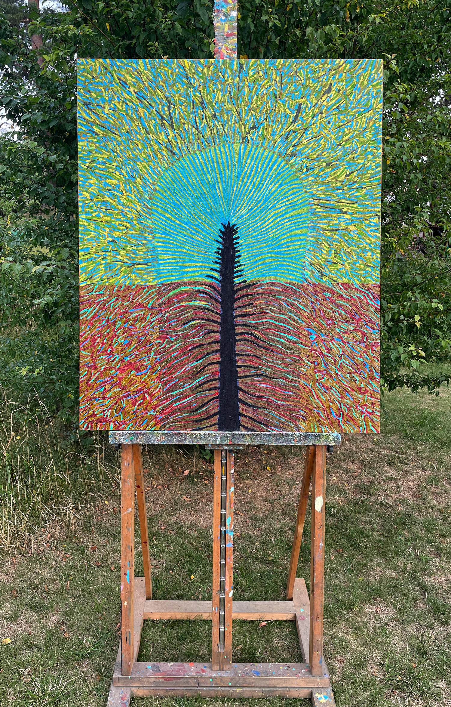 Artist Tree - Painting by Jolanta Johnsson