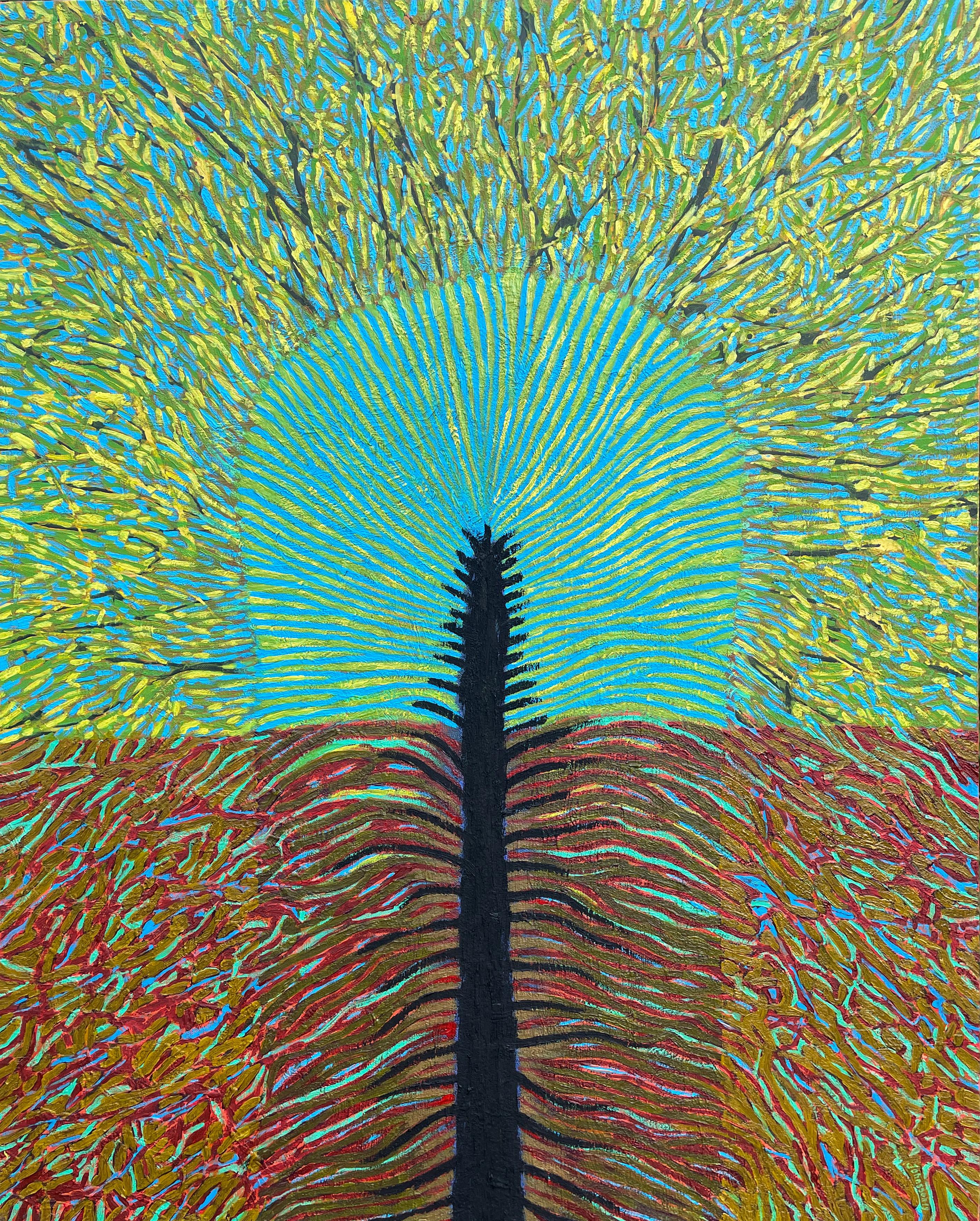 Jolanta Johnsson Landscape Painting - Artist Tree