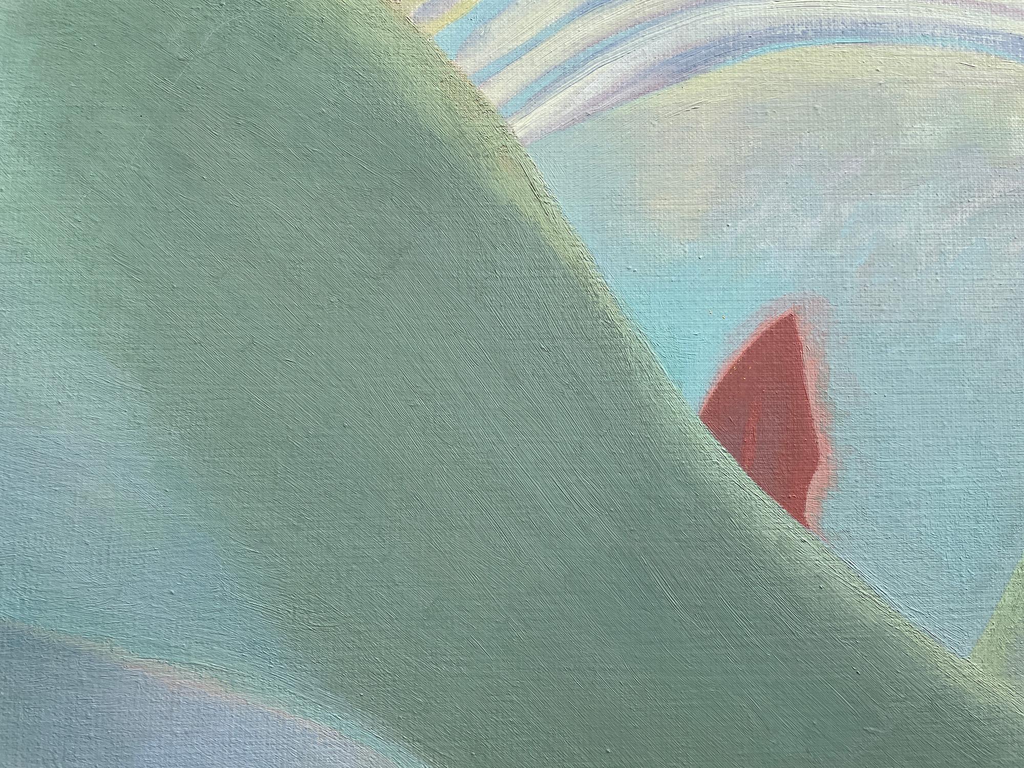 Blau Lights Nackt (Zeitgenössisch), Painting, von Jolanta Johnsson