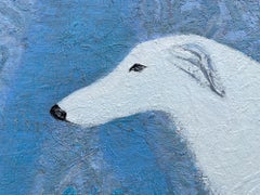 Borzoi Dog White