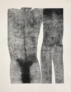 Humano 6 - Impresión contemporánea, Figurativo, Pareja, Blanco y negro