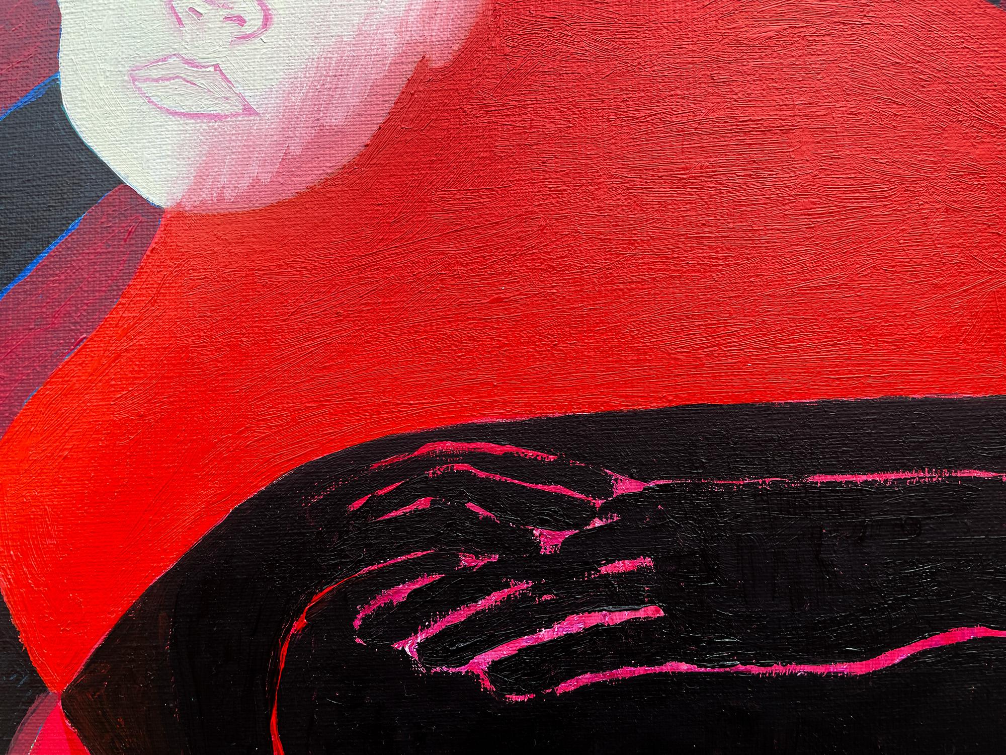 Red Sofa - Jolanta Johnssons, artista polacca di grande esperienza, laureata all'Academy of Fine Arts di Varsavia, dottore di ricerca in Belle Arti, insegnante universitaria. Attualmente vive in Svezia. Ecco come scrive a proposito di questo