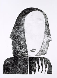 Art Print with Three Faces