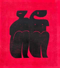 Black Couple in Red