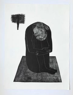 Human 3 - Contemporary Print, Figurative, Black & white