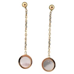 Jolene  Dangle Swing Mother of Pearl Earring Long Pearl Earrings