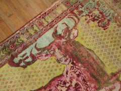 Zabihi Collection Jolly Deer Pictorial Karabagh Conversation Rug