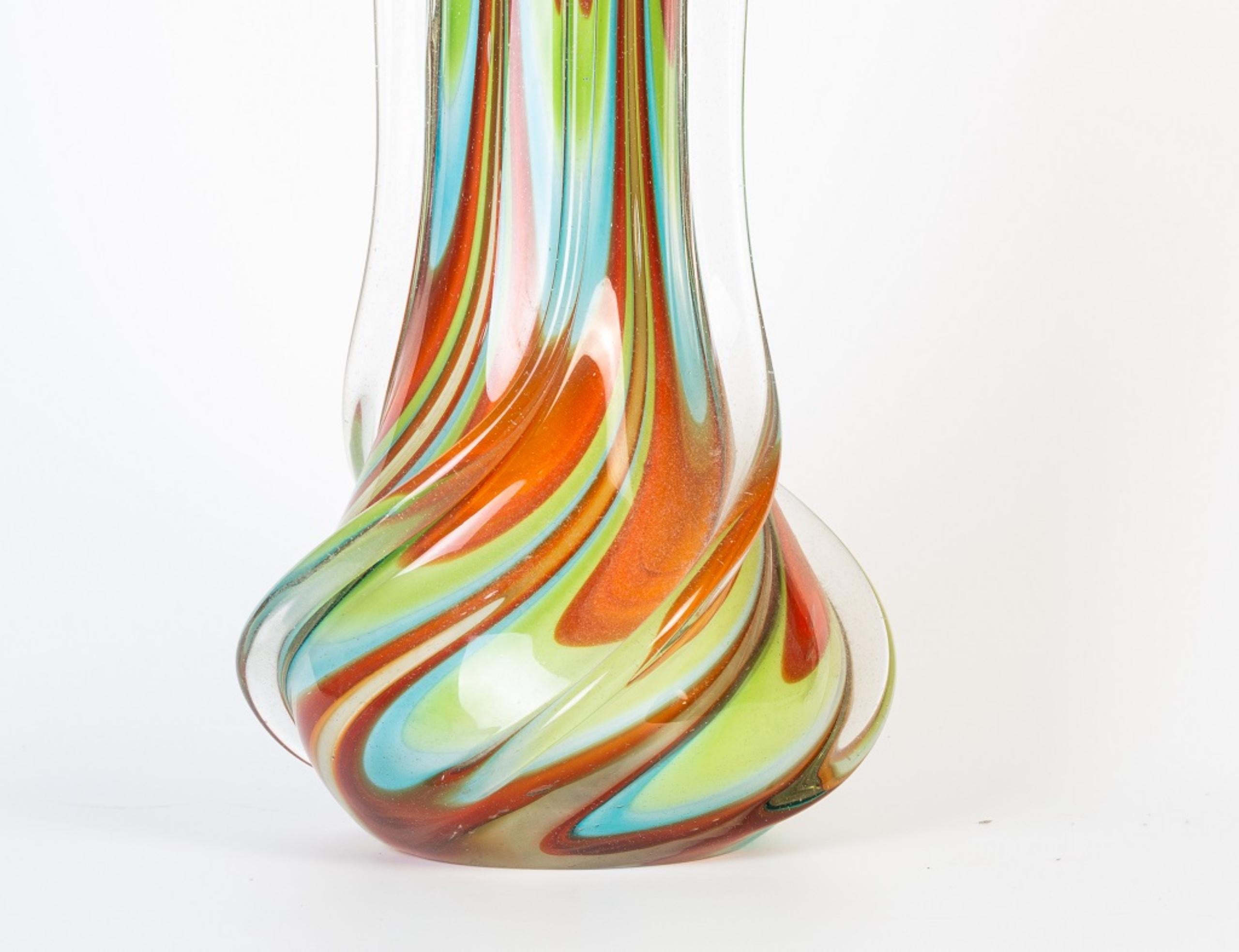 European Jolly Vase, Vintage Murano Glass, 1970s