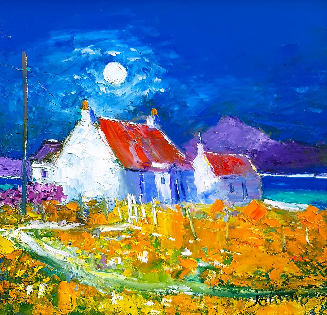 Cnoc-Cuil-Phail Croft, Isle of Iona - Painting by JOLOMO - John Lowrie Morrison OBE