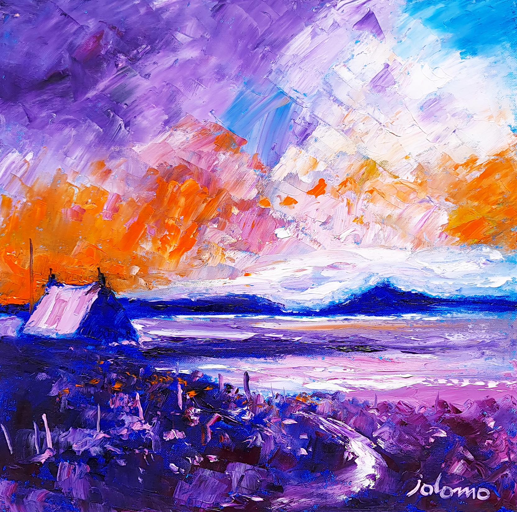 Tramonto estivo, North Uist - Painting di JOLOMO - John Lowrie Morrison OBE