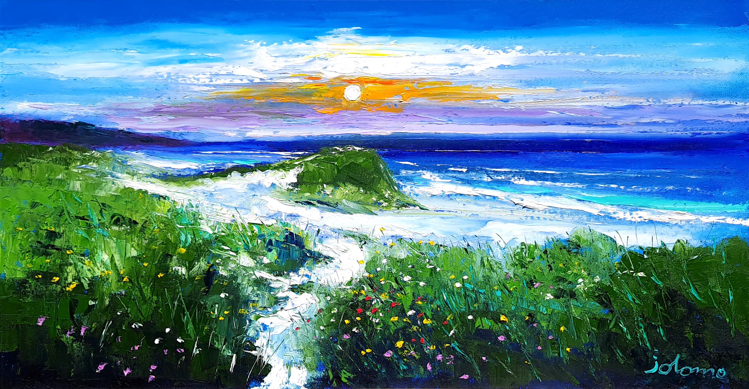 The Beach at Baleloch, North Uist - Painting by JOLOMO - John Lowrie Morrison OBE