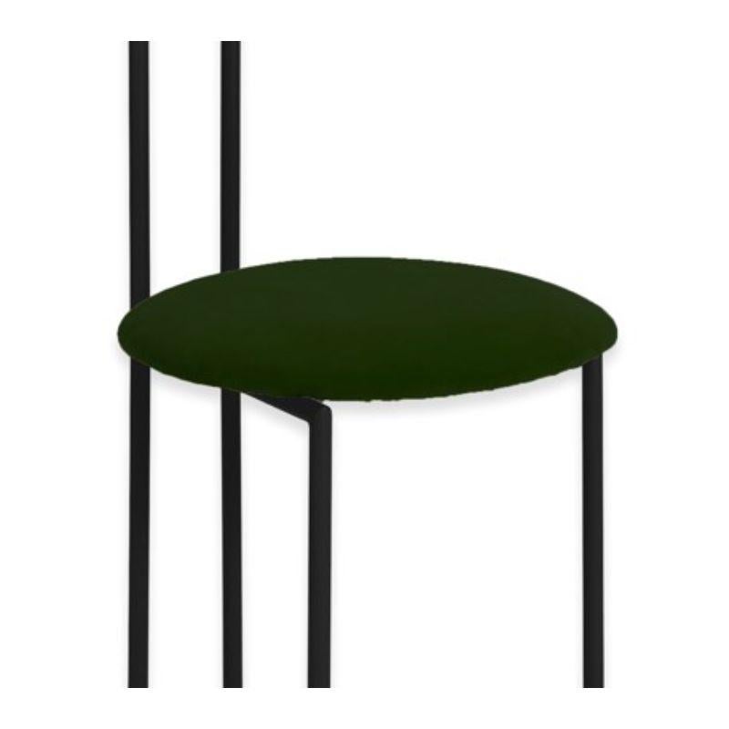 Joly Chairdrobe, Black with High Back & Smraldo Velvetforthy by Colé Italia In New Condition For Sale In Geneve, CH