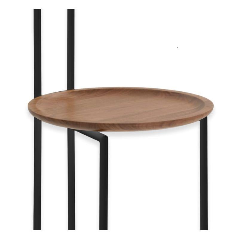 Other Joly Dumb Waiter, High Back & Black Painted with Canaletto by Colé Italia For Sale