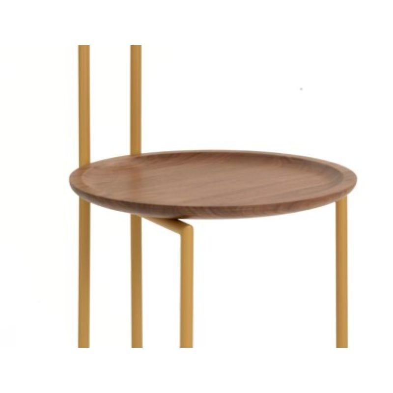Contemporary Joly Dumb Waiter, High Back & Gold Painted with Canaletto by Colé Italia For Sale