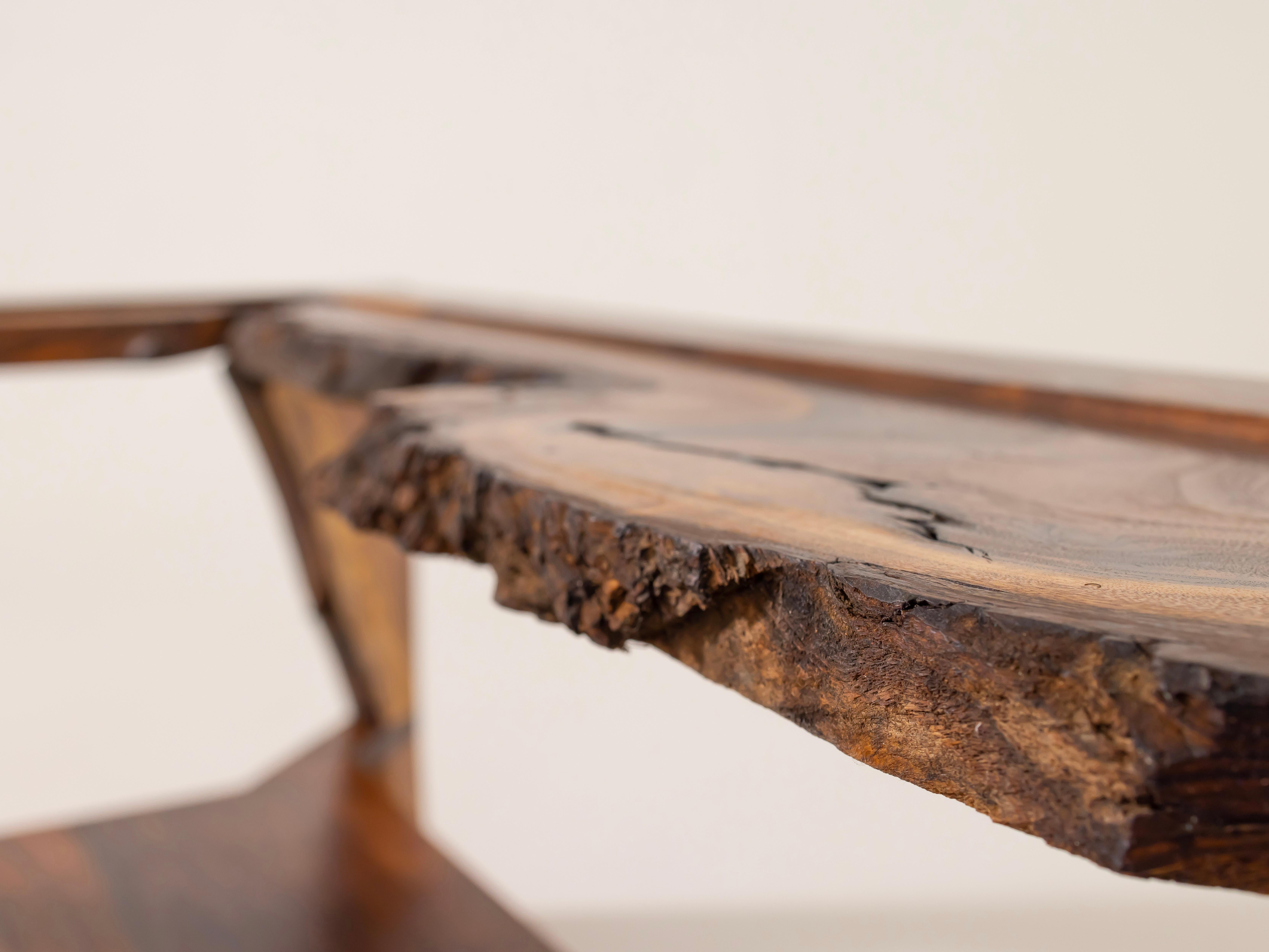 Hand-Crafted Jom Rivers Walnut Reservoir Table For Sale