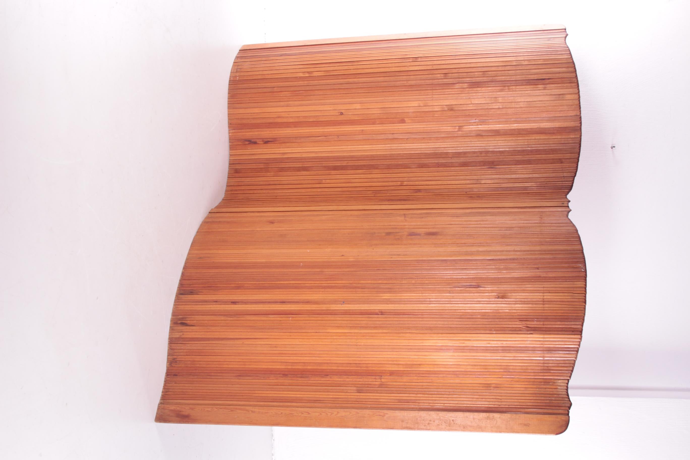 Jomain Baumann Tambour Screen Room Divider, 1930s In Good Condition In Oirlo, LI