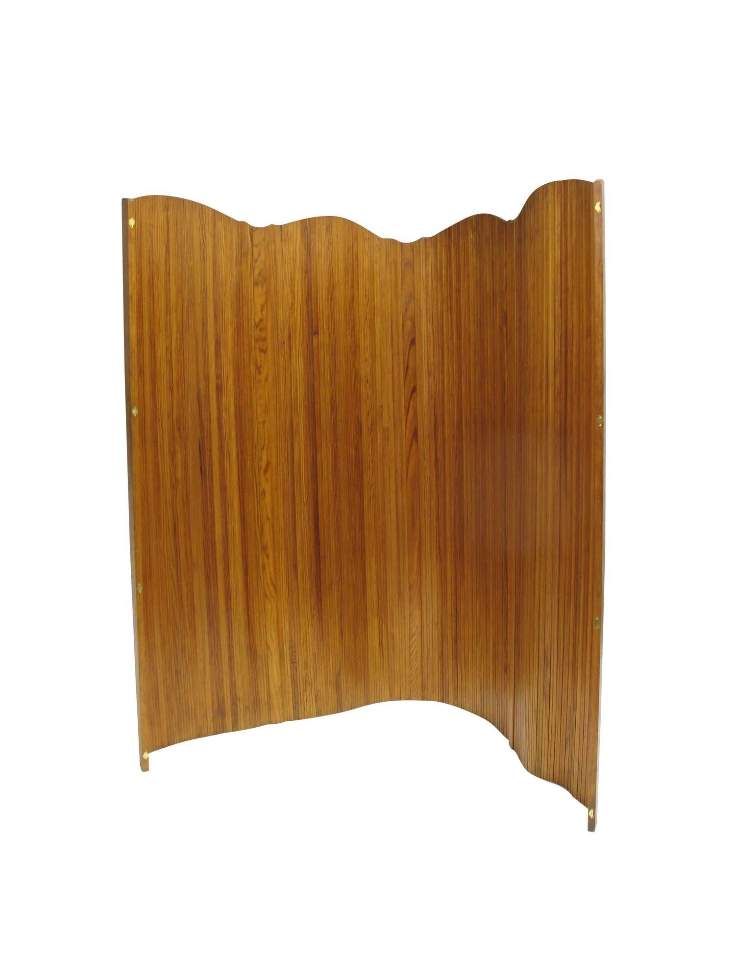 Jomaine Baumann 1930's French Art Deco tambour screen room-divider For Sale 3