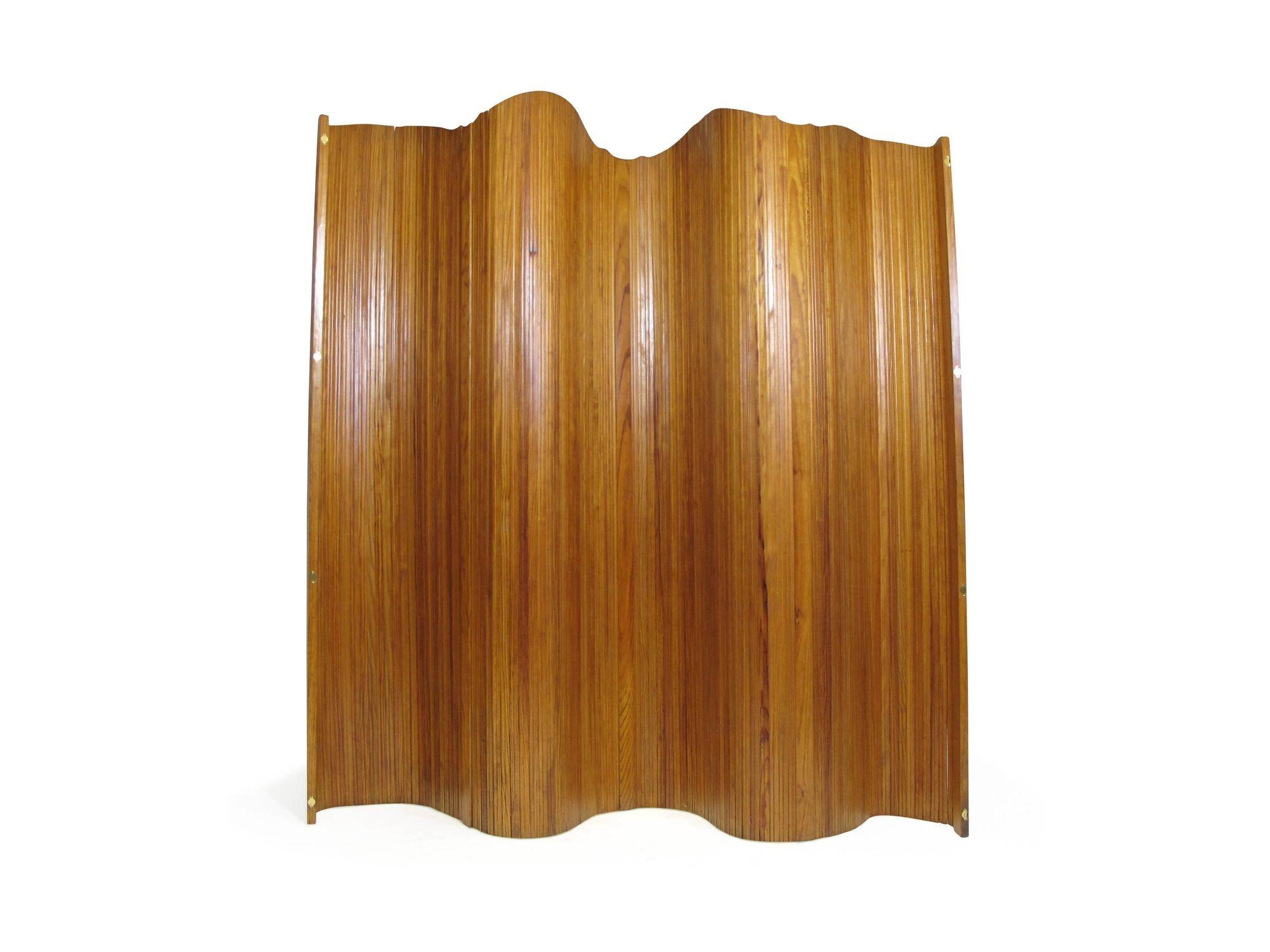Mid-Century Modern Jomaine Baumann 1930's French Art Deco tambour screen room-divider For Sale