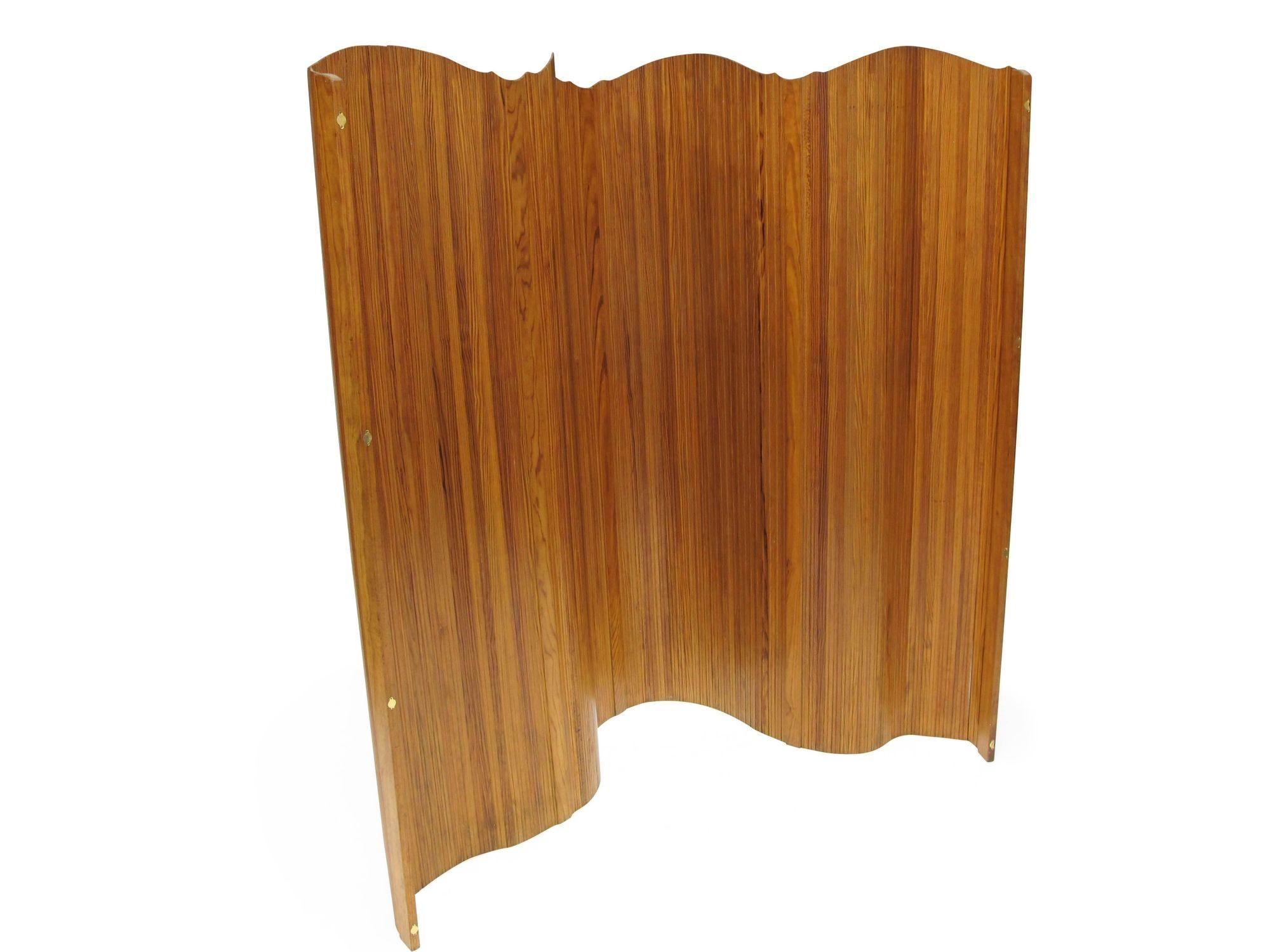 Mid-20th Century Jomaine Baumann 1930's French Art Deco tambour screen room-divider For Sale