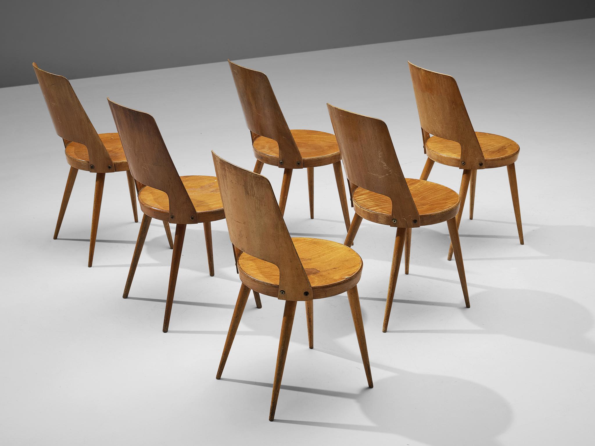 Jomaine Baumann Large Set of 'Mondor' Dining Chairs 3