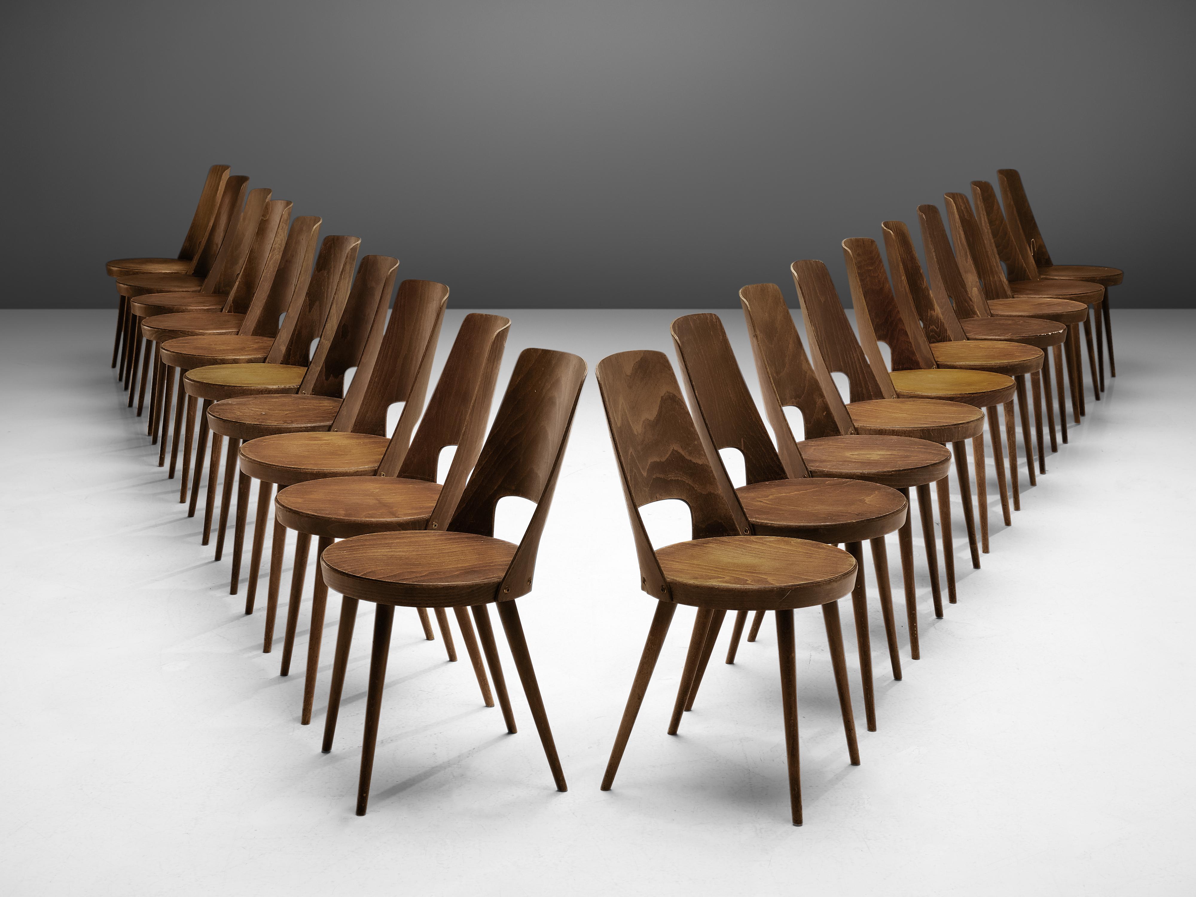 Jomaine Baumann Large Set of 'Mondor' Dining Chairs 4