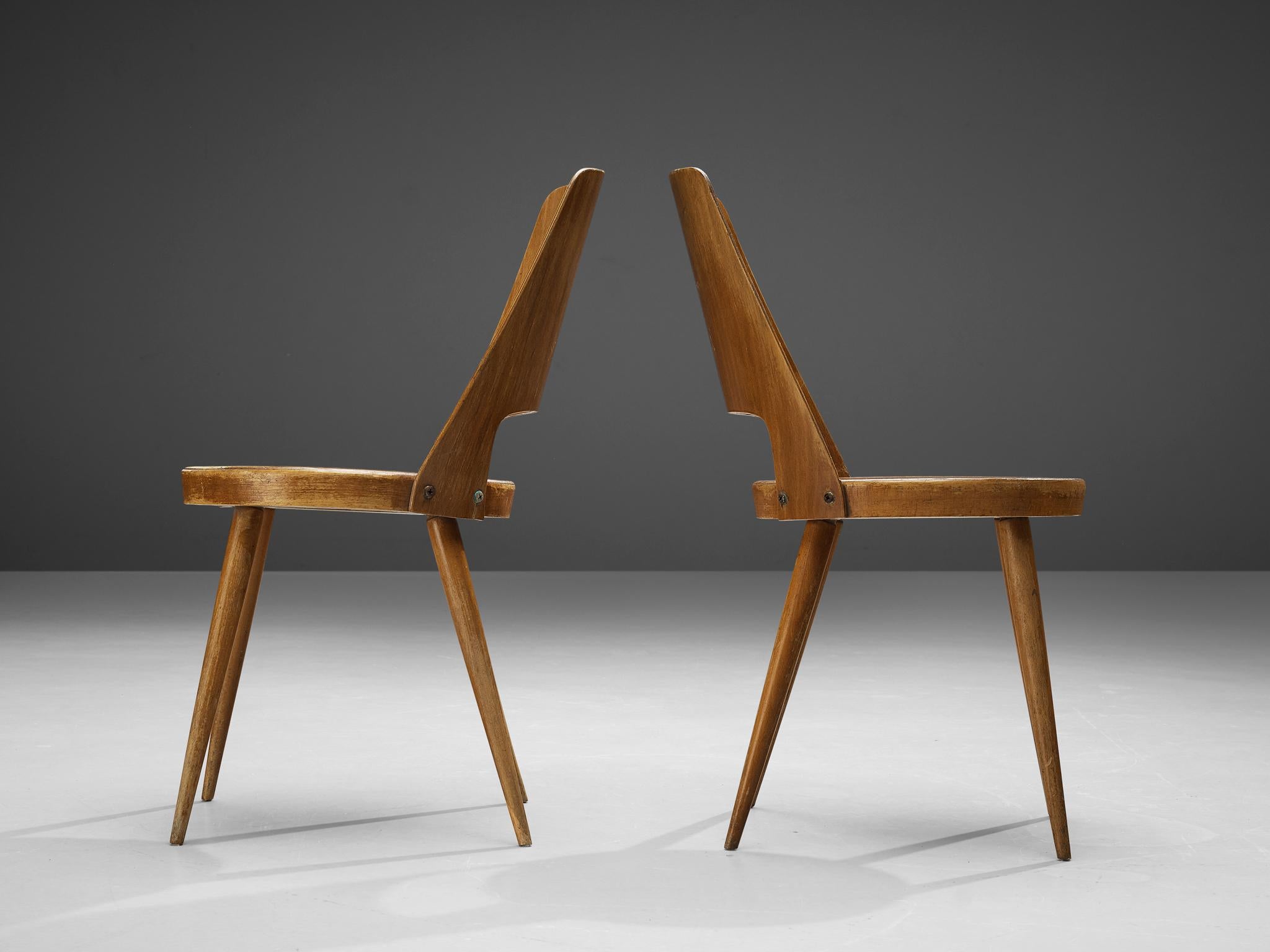 Jomaine Baumann Large Set of 'Mondor' Dining Chairs 5
