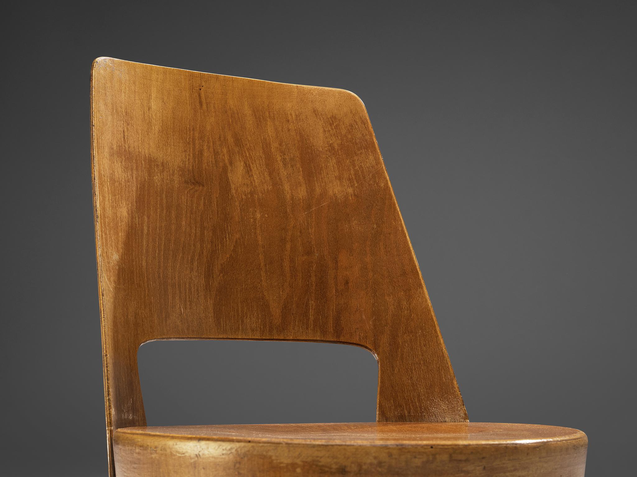 Wood Jomaine Baumann Large Set of 'Mondor' Dining Chairs