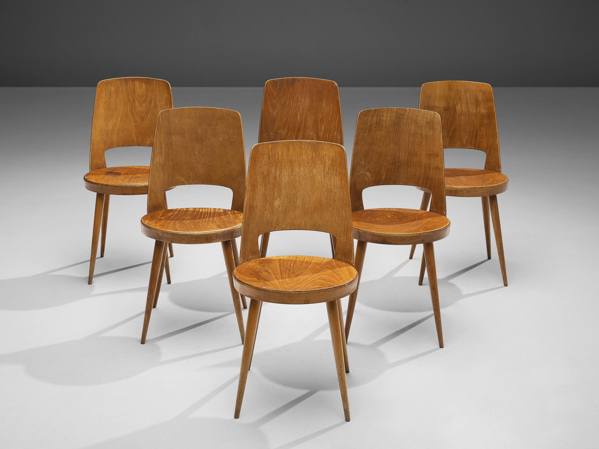 Jomaine Baumann Large Set of 'Mondor' Dining Chairs 1