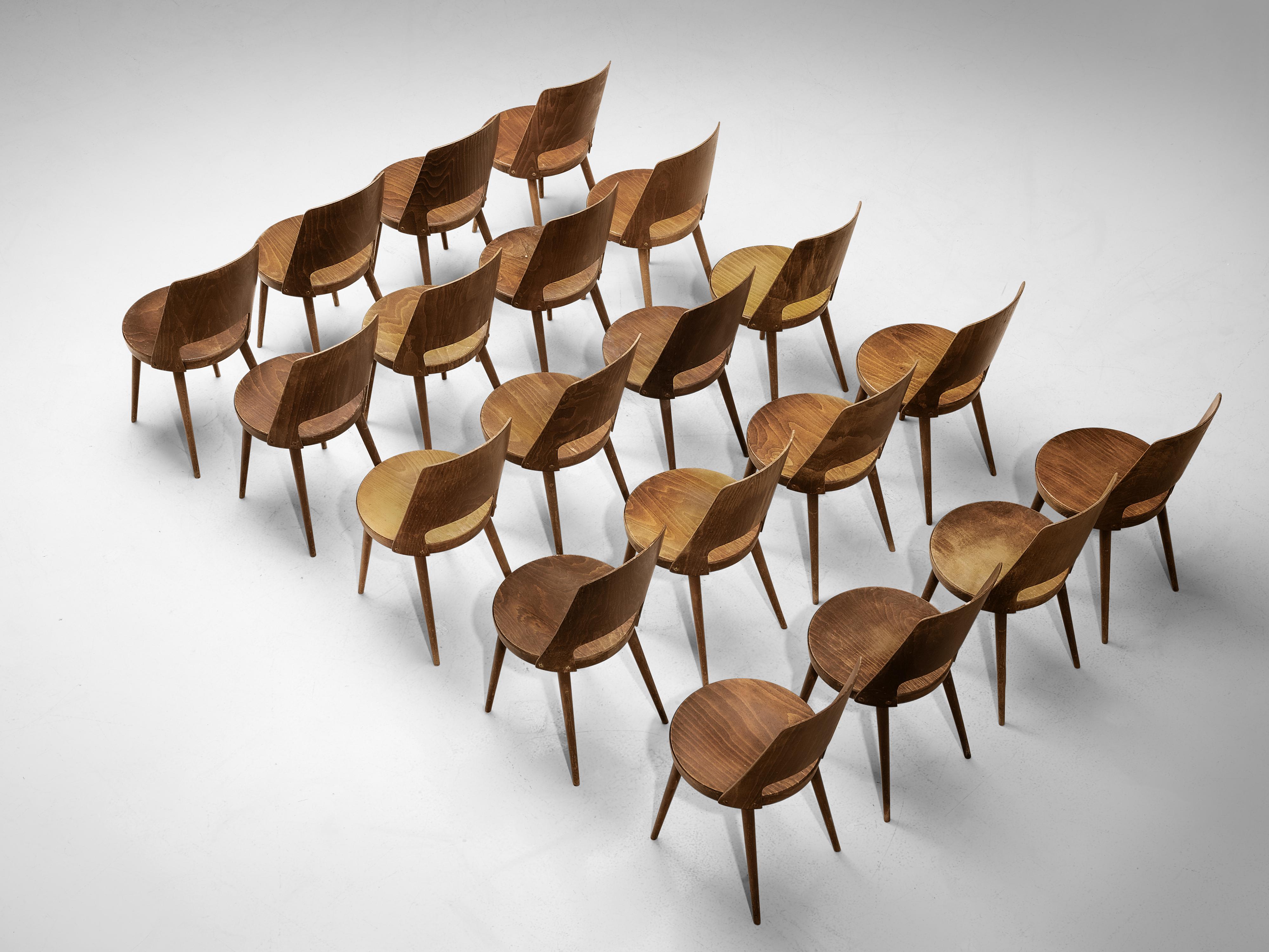 Jomaine Baumann Large Set of 'Mondor' Dining Chairs 2