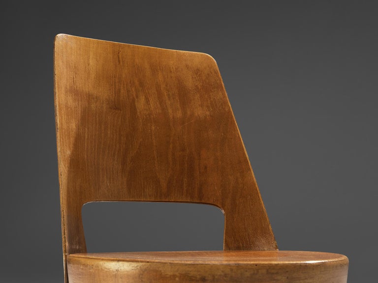 20th Century Jomaine Baumann 'Mondor' Dining Chairs in Plywood For Sale