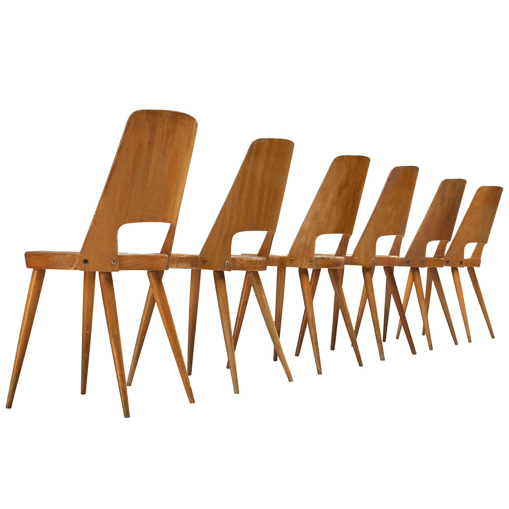 Jomaine Baumann 'Mondor' Dining Chairs in Plywood