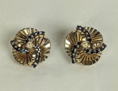 Jomaz Retro Pierced Swirl Ear Clips